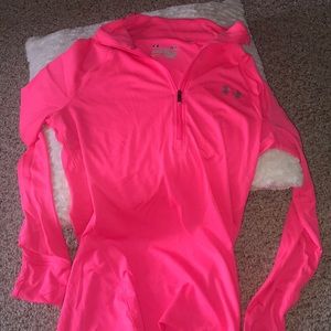🆕NWOT UNDER AMOUR HOTT PINK LONG SLEEVE